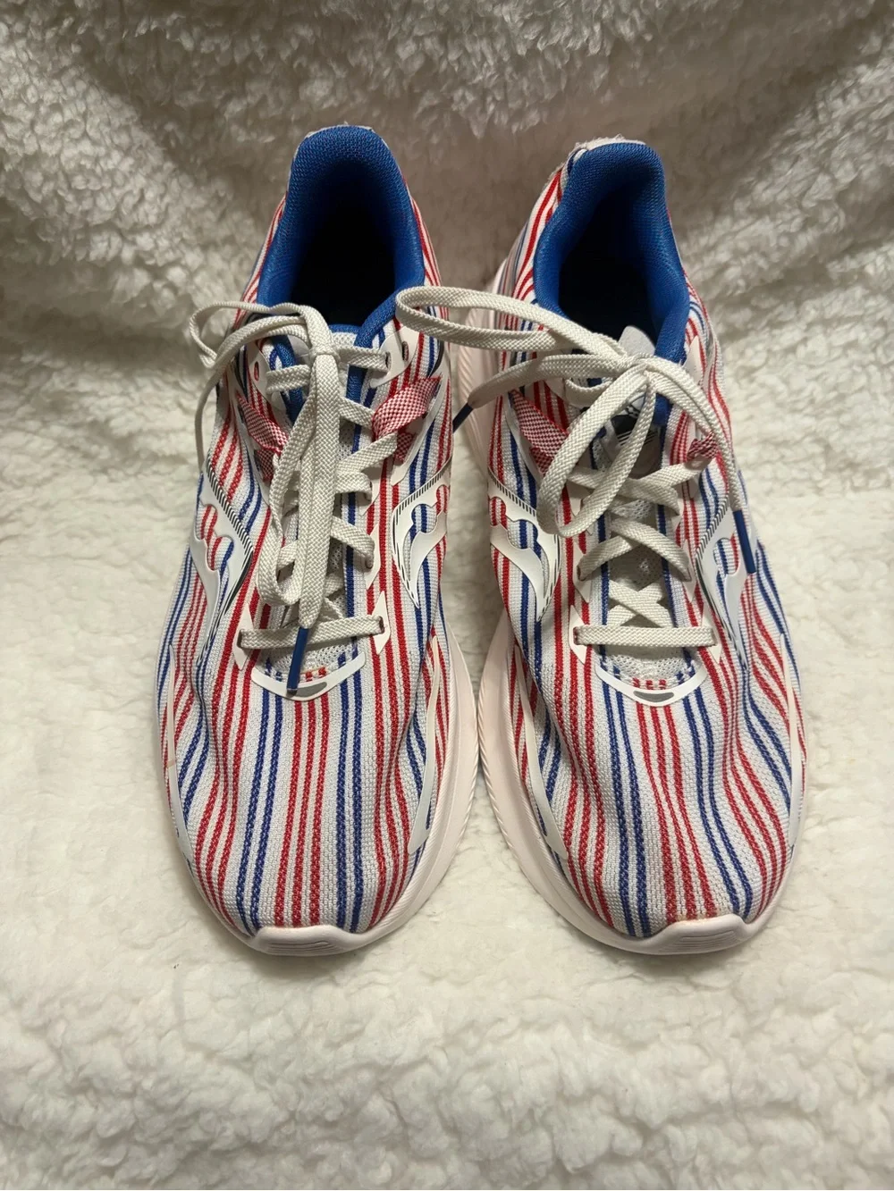 Saucony Women’s Sneakers in Red, White & Blue Stripes